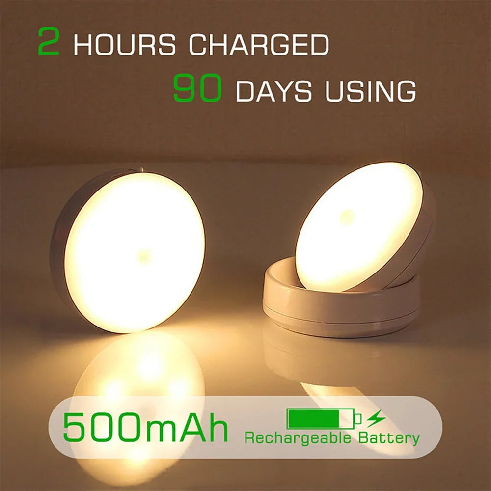 Rechargeable Motion Sensor Night Light, Light Up Your Nights with Ease!!