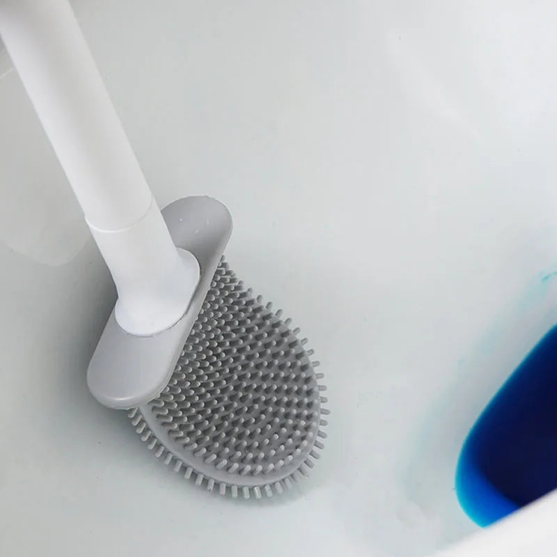 Silicone Toilet Brush, Deep Clean Without the Hassle!!