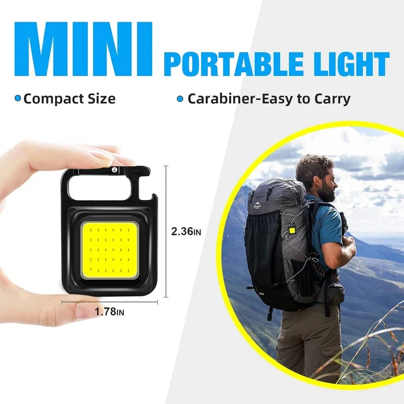 Super Bright Mini Keychain Flashlight - Your All-in-One Pocket Light for Any Adventure