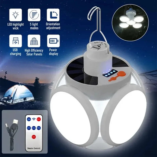 The All-in-One Outdoor Light: Solar, USB Rechargeable, LED Bulb