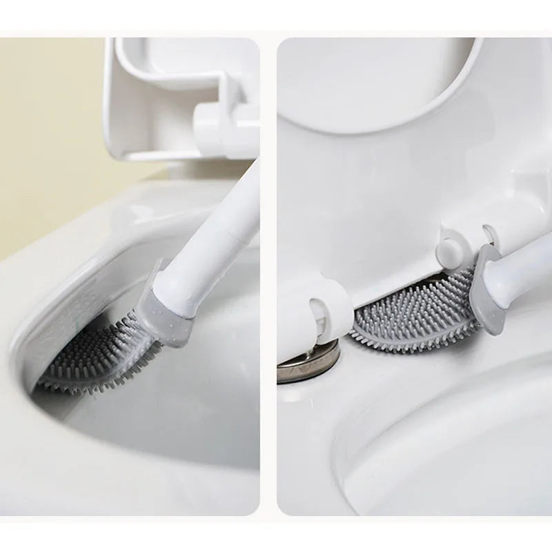 Silicone Toilet Brush, Deep Clean Without the Hassle!!