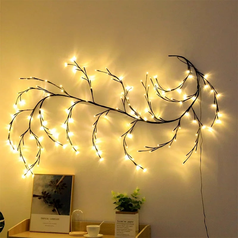 Create a Magical Ambiance: Christmas Decoration Willow Rattan Lights
